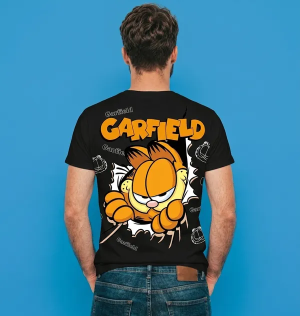 Black_Cotton_Garfield_Graphic_Print_T-Shirt_for_Men