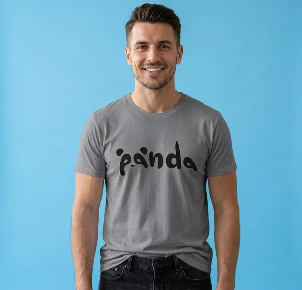Panda_Printed_T_Shirt_For_Men_And_Boys_Grey