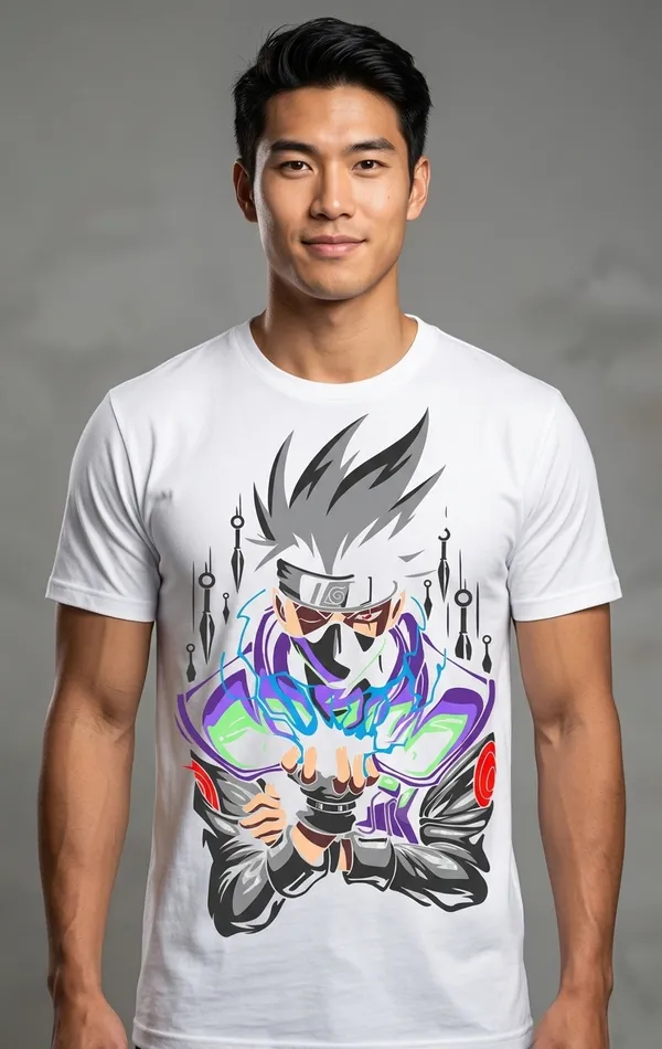 Anime_Graphic_Cotton_Round_Neck_Casual_Tee_For_Men_White