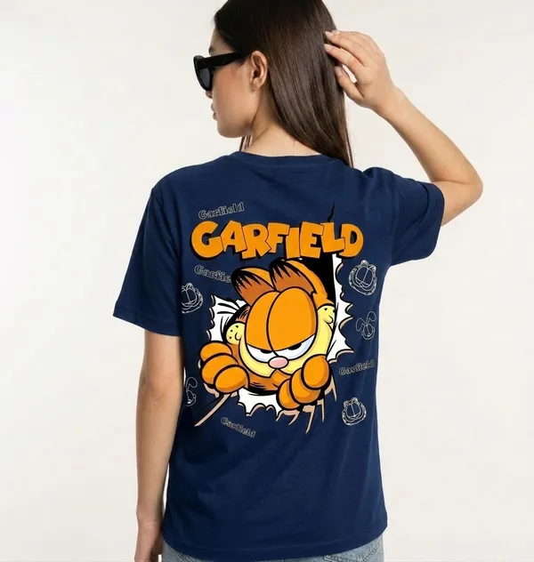 Navy_Blue_Garfield_Graphic_Print_T-Shirt_for_Girls