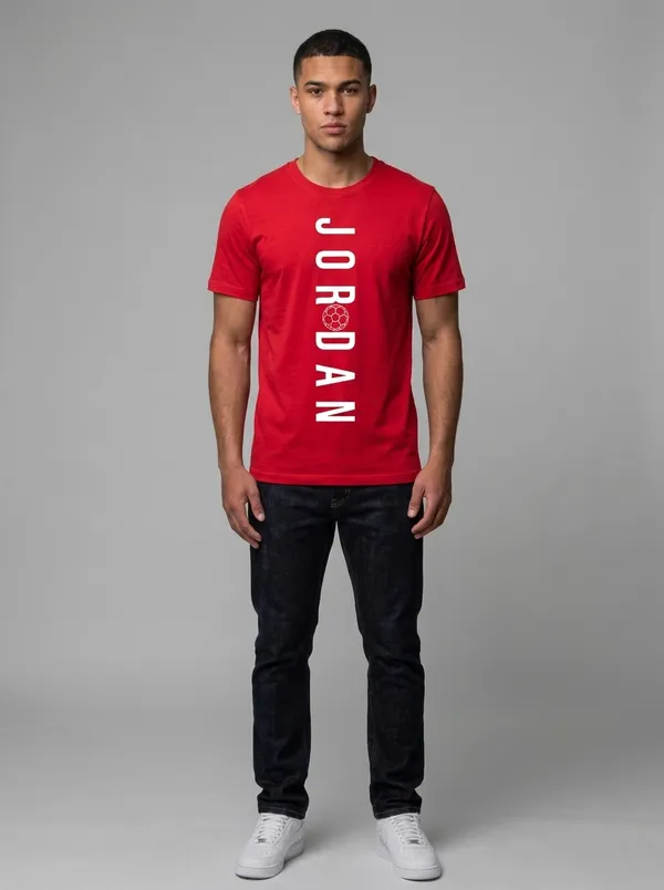 Jordan_Graphic_Print_Men's_Cotton_T-Shirt_Under_500_–_Red