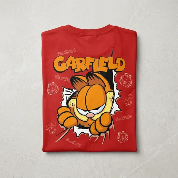 Red_Garfield_Graphic_Print_T-Shirt_for_Women