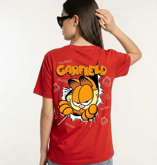 Red_Garfield_Graphic_Print_T-Shirt_for_Women