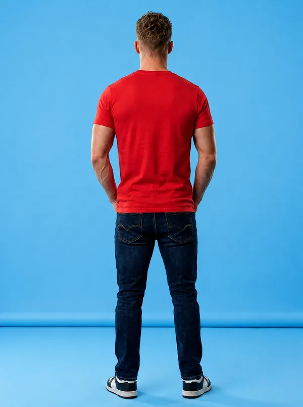 Red_Cotton_Infinity_Print_Crew_Neck_T-Shirt_for_Men