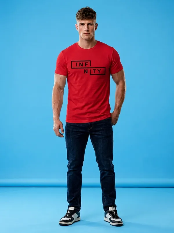 Red_Cotton_Infinity_Print_Crew_Neck_T-Shirt_for_Men