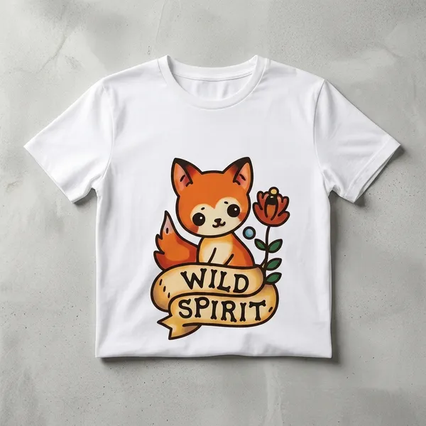 Wild_Spirit_Boho_Graphic_Women's_Cotton_T-Shirt_Under_500_–_White