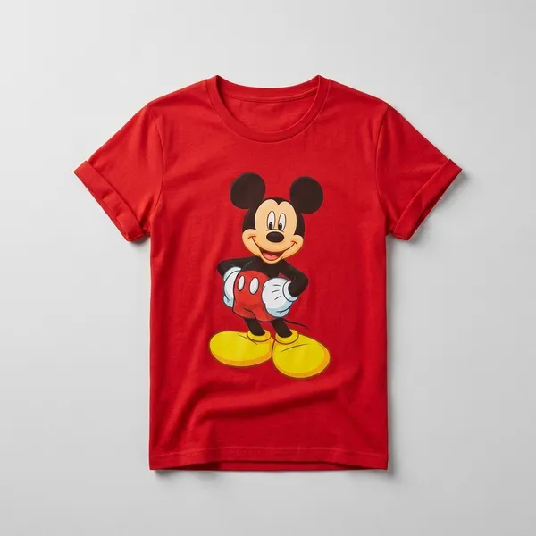 Mickey_T_Shirt_Red_For_Women