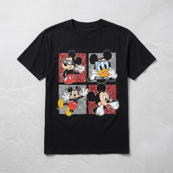 Cartoon_Nostalgia_Graphic_Men's_Cotton_T-Shirt_Under_500_–_Black