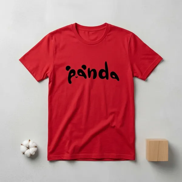 Panda_Printed_T_Shirt_For_Men_And_Boys_Red