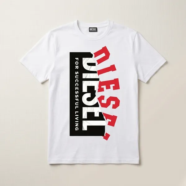 Diesel_Men_Cotton_T_Shirt_Casual_Wear_White