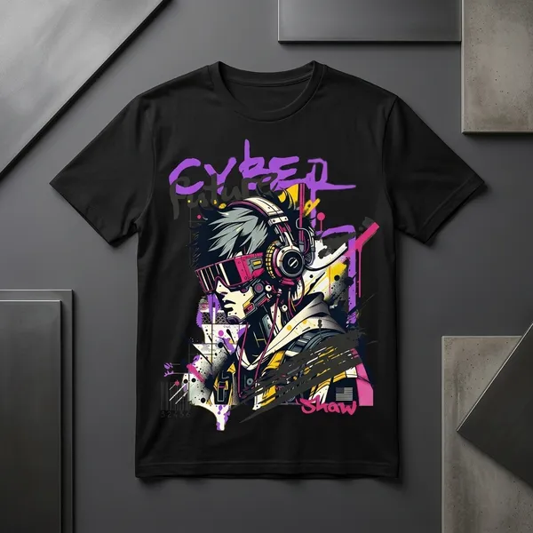 Cyberpunk_Anime_Graphic_Printed_Men's_Cotton_T-Shirt_–_Half_Sleeve,_Black