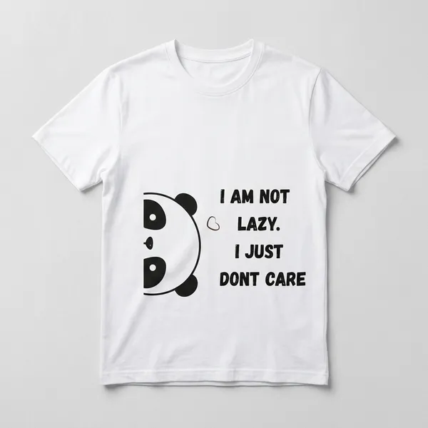 I_Am_Not_Lazy_Slogan_Men's_T-Shirt_Under_500_–_White