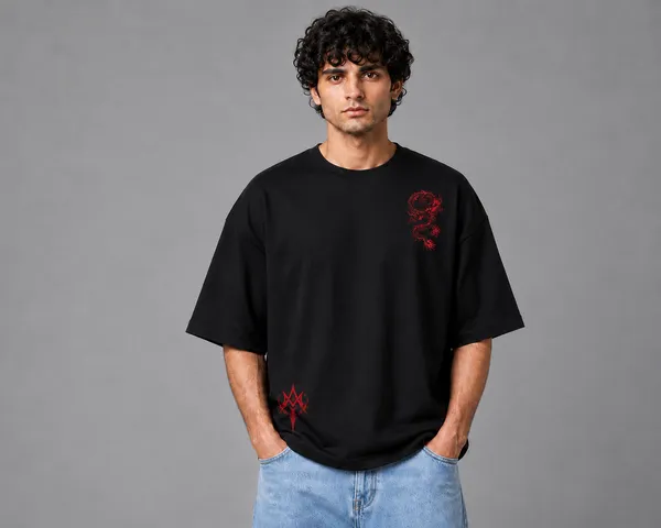 Crimson_Dragon_Graphic_Black_Oversized_T-Shirt_for_Men_|_Under_₹899