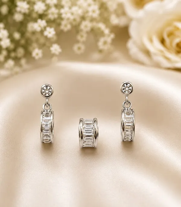 Silver_Crystal_Drop_Earrings_And_Ring_Set_For_Women