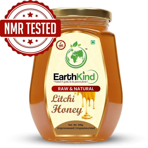 Earthkind_Raw_Litchi_Honey_Nmr_Tested_500_G