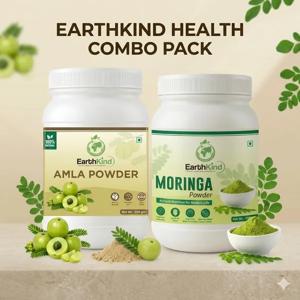 Health_Combo_Pack_(Organic_Amla_Powder_&_Moringa_Powder)_–_200g_x_2