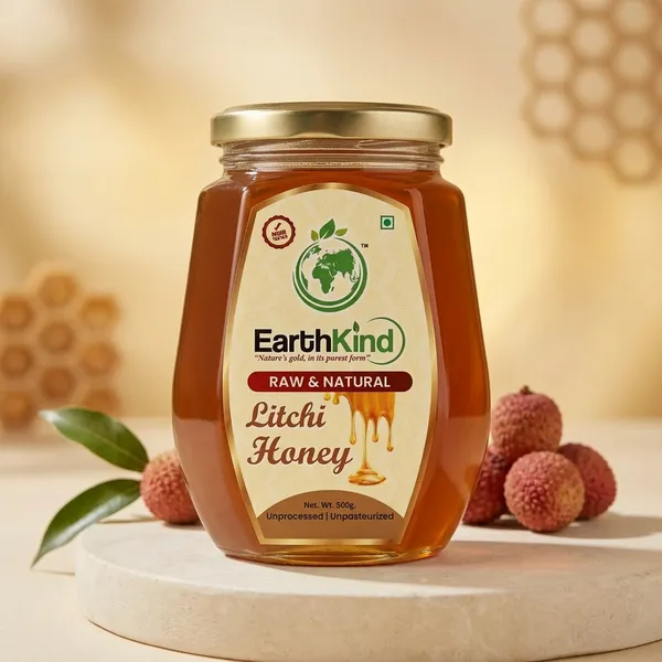 Earthkind_Raw_Litchi_Honey_Nmr_Tested_500_G