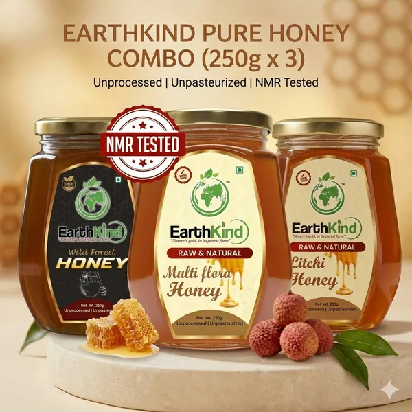 Raw_&_Unprocessed_Honey_Combo_(Multi_Flora,_Wild_Forest_&_Litchi_Honey)_–_250g_x_3