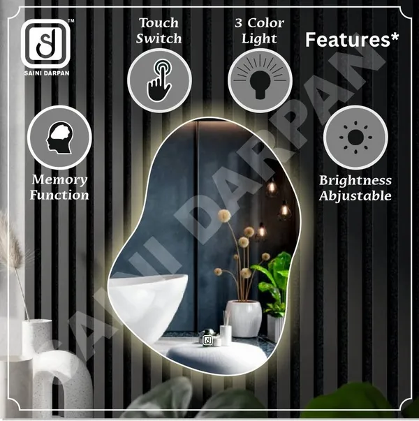 Irregular_Led_Bathroom_Mirror_With_Backlight_Wash_Basin,_Vanity,_Bedroom_Lighted_Mirror