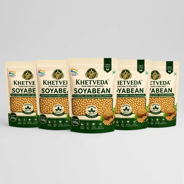 Khetveda_Natural_Soybean_100_G_Pack_Of_5