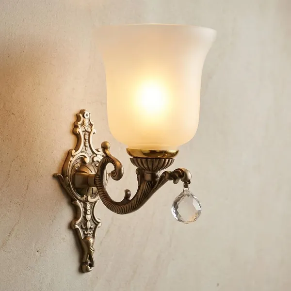 Metal_Antique_Frosted_Glass_Crystal_Drop_Decorative_Wall_Light