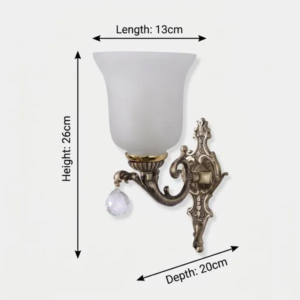 Metal_Antique_Frosted_Glass_Crystal_Drop_Decorative_Wall_Light