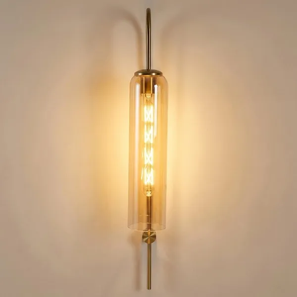 Glass_Modern_Amber_Tube_Hanging_Wall_Sconce