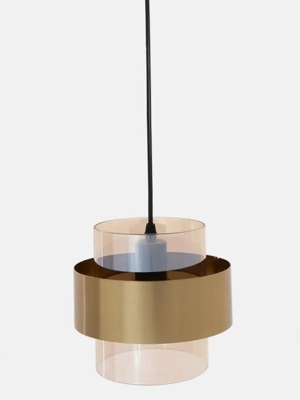 Metal_Amber_Glass_Pendant_Light