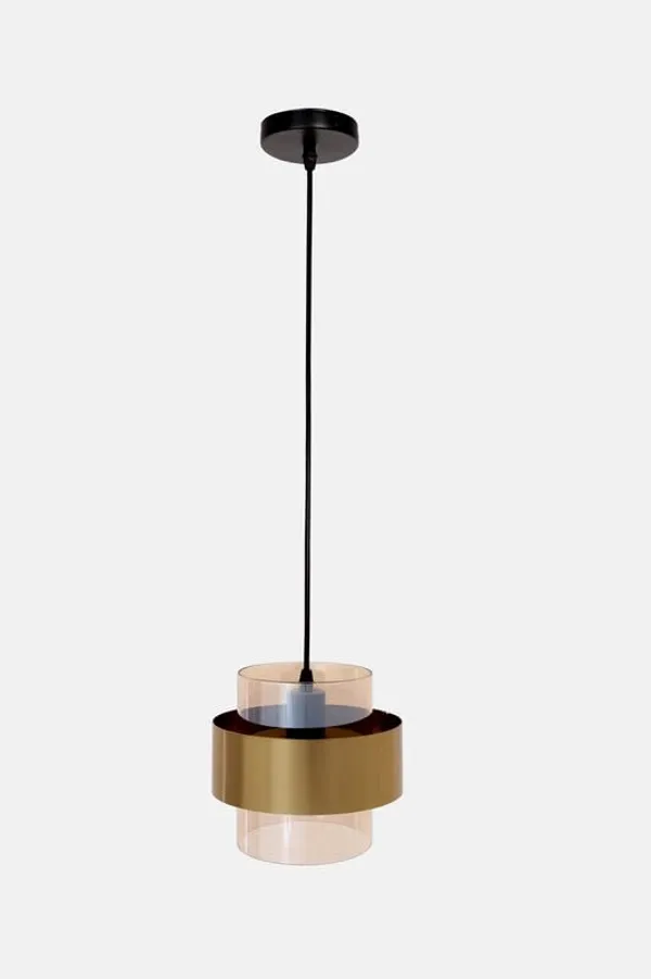 Metal_Amber_Glass_Pendant_Light
