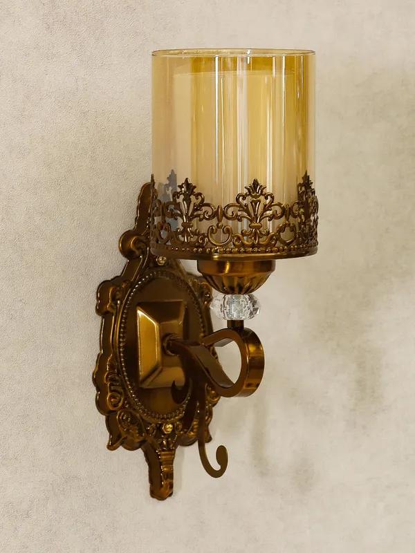 Metal_Contemporary_Golden_Decorative_Wall_Light_Holder