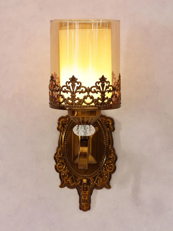 Metal_Contemporary_Golden_Decorative_Wall_Light_Holder