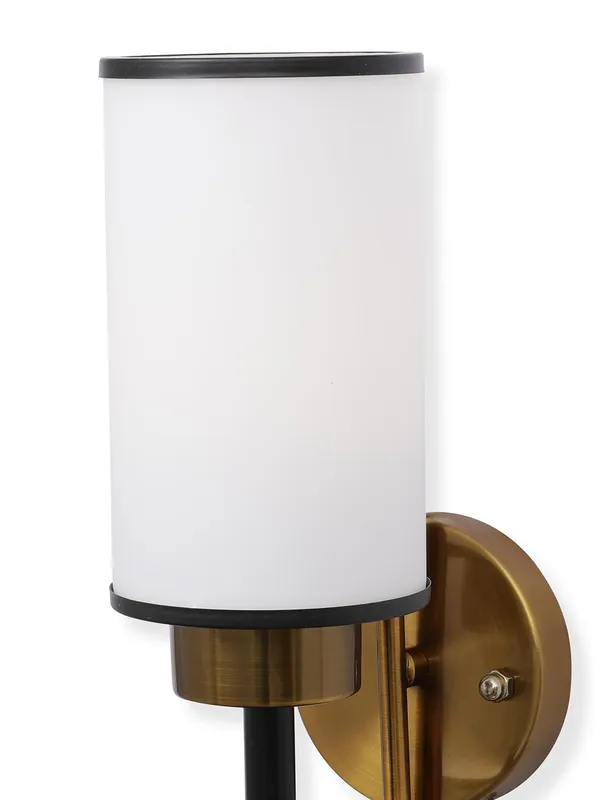 Metal_Modern_White_Glass_Shade_Wall_Sconce