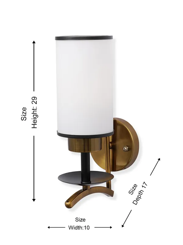 Metal_Modern_White_Glass_Shade_Wall_Sconce