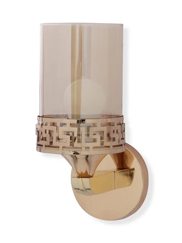 Metal_Amber_Glass_Gold_Decorative_Wall_Light