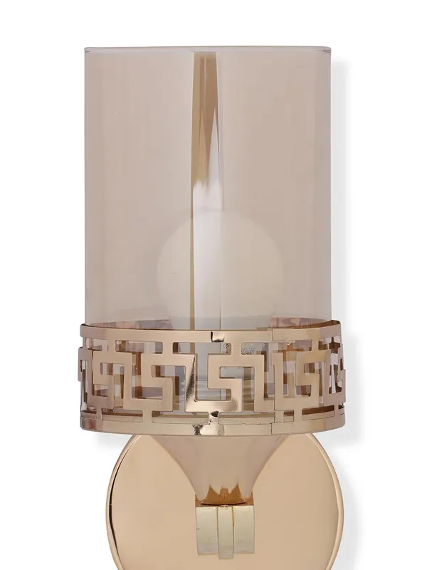 Metal_Amber_Glass_Gold_Decorative_Wall_Light