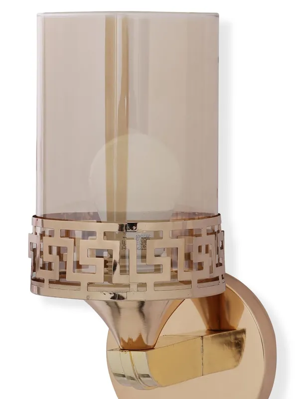 Metal_Amber_Glass_Gold_Decorative_Wall_Light