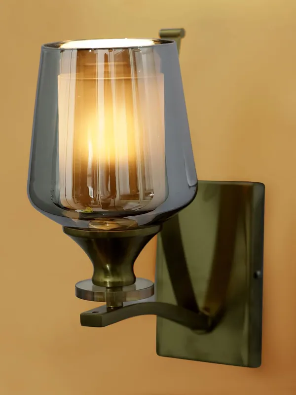 Metal_And_Glass_Modern_Smokey_Glass_Shade_Wall_Sconce
