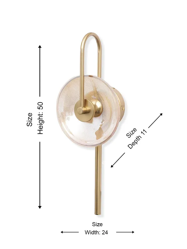 Metal_Modern_Amber_Glass_Shade_Wall_Sconce