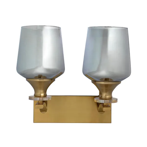 Metal_And_Glass_Modern_Smokey_Double_Holder_Wall_Sconce