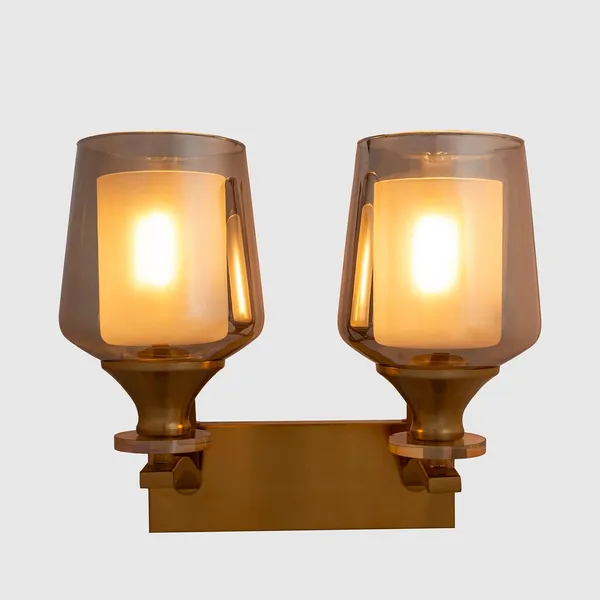 Metal_And_Glass_Modern_Smokey_Double_Holder_Wall_Sconce