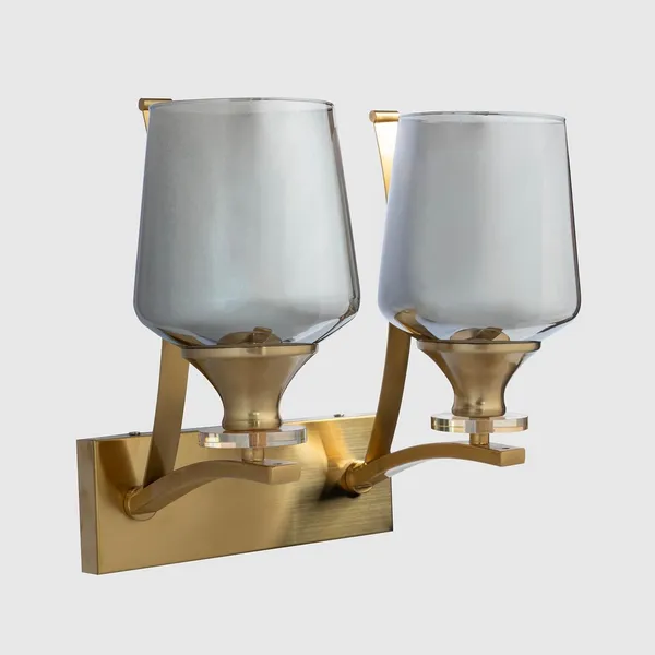 Metal_And_Glass_Modern_Smokey_Double_Holder_Wall_Sconce