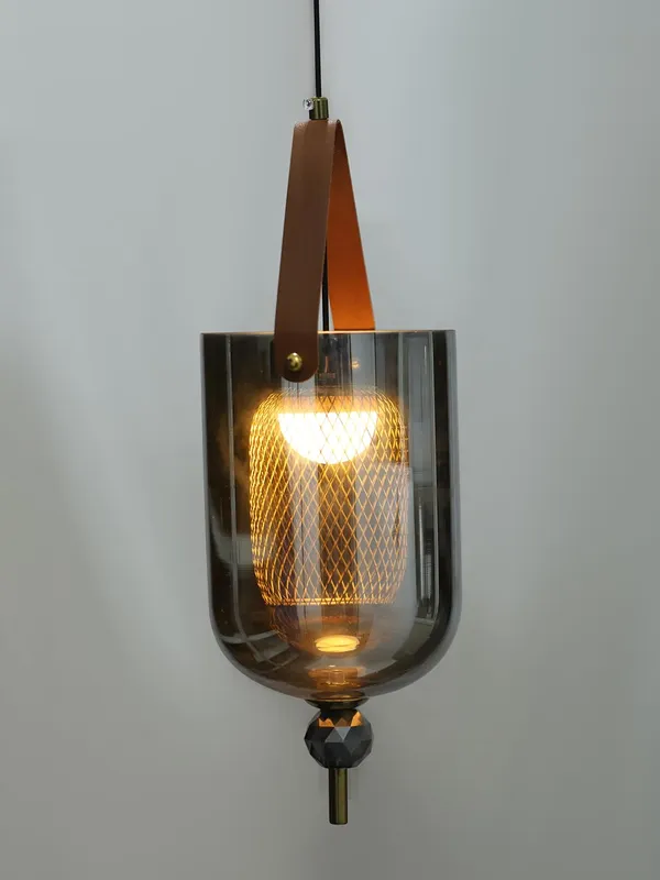 Metal_Modern_Smokey_Glass_Pendant_Light_Silver