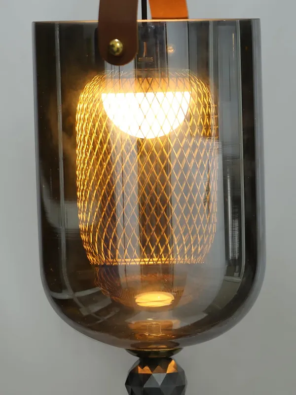 Metal_Modern_Smokey_Glass_Pendant_Light_Silver
