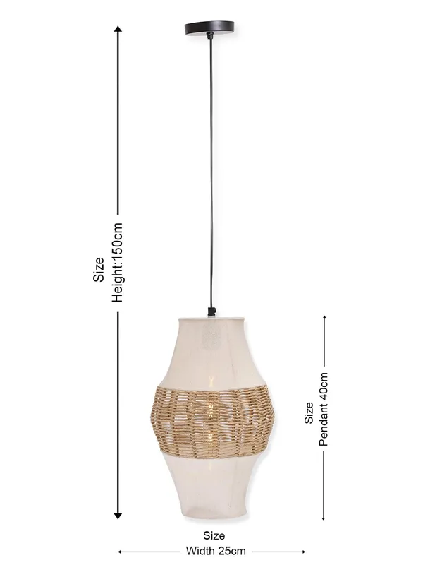 Jute_Bohemian_Woven_Thread_Fabric_Pendant_Light