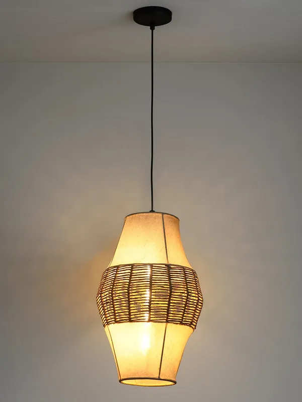 Jute_Bohemian_Woven_Thread_Fabric_Pendant_Light