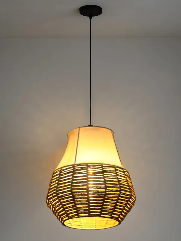 Jute_Bohemian_Woven_Thread_Fabric_Pendant_Light