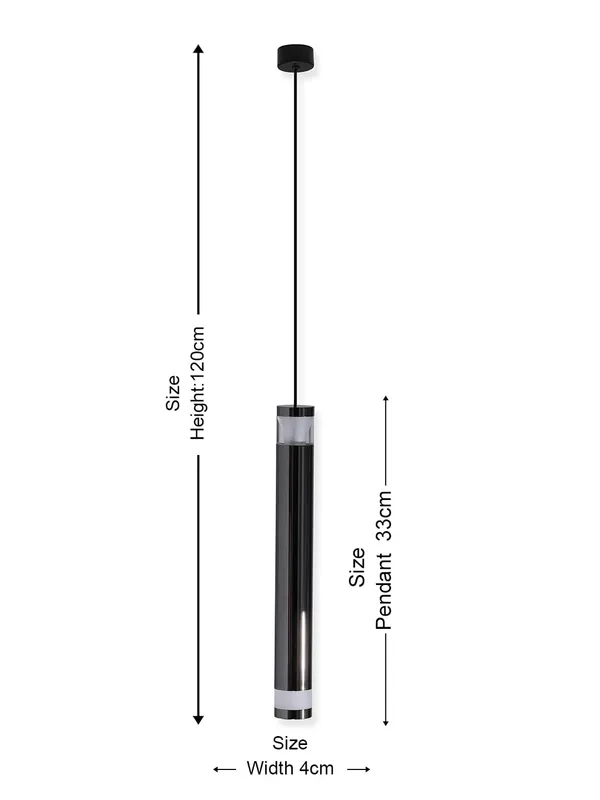 Metal_Modern_Black_Cylinder_Up_Down_LED_Pendant_Light