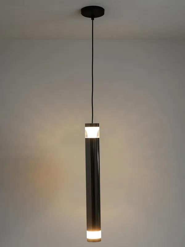 Metal_Modern_Black_Cylinder_Up_Down_LED_Pendant_Light