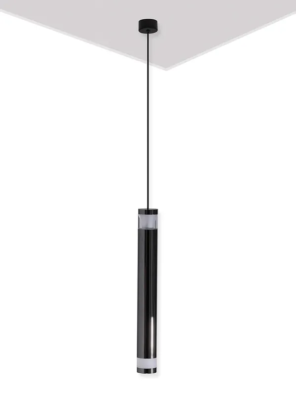 Metal_Modern_Black_Cylinder_Up_Down_LED_Pendant_Light
