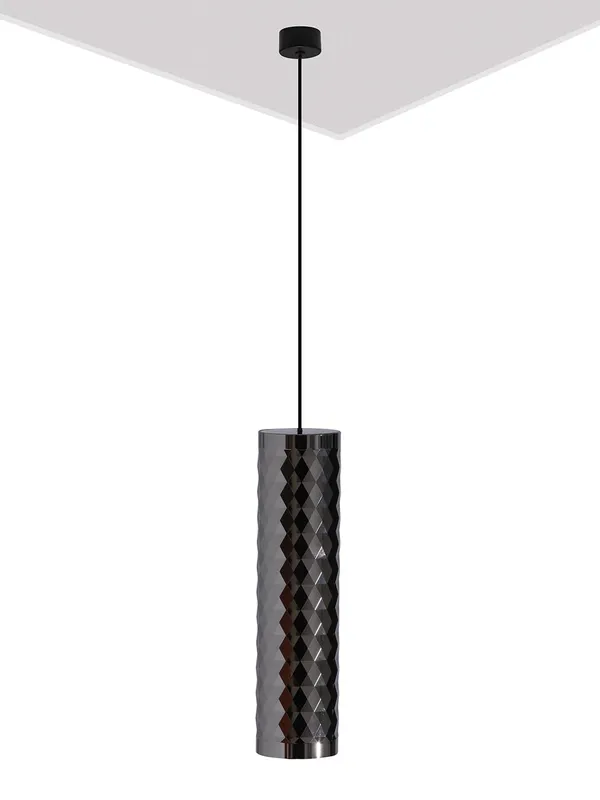 Metal_Modern_Diamond-Cut_Cylinder_Pendant_Light_Black